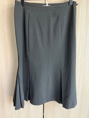 Tailored Black A-Line Women's Skirt